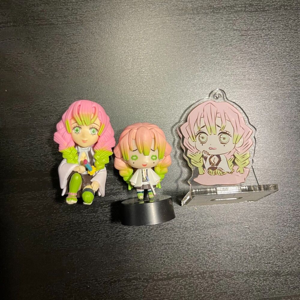 Kimetsu no Yaiba Demon slayer Nitotan Figure Mascot Lot of 3 Diffferent Style